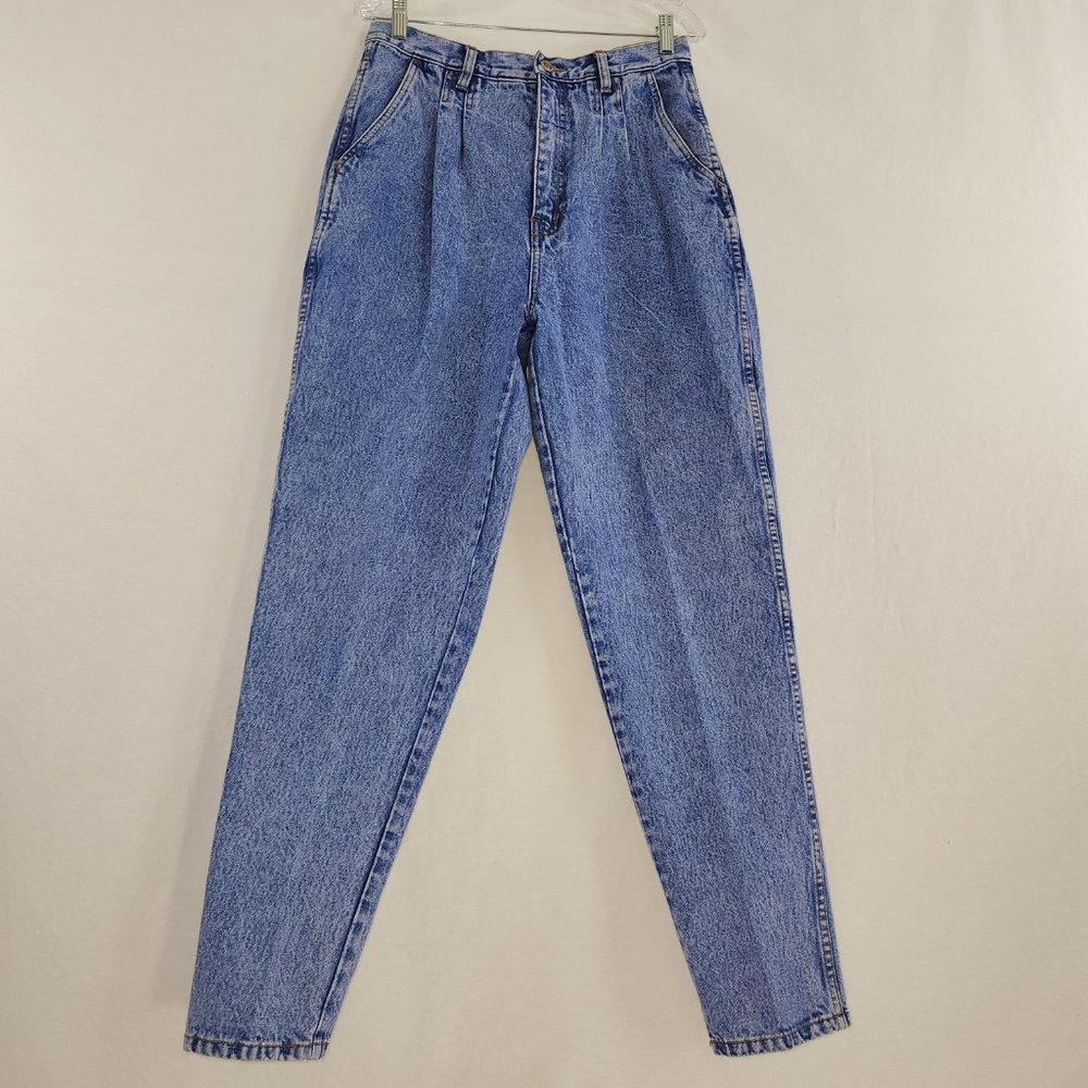 VINTAGE Bill Blass High Rise Relaxed Fit Mom Jeans Size 14 100% Cotton Exc. Cond - Picture 3 of 16